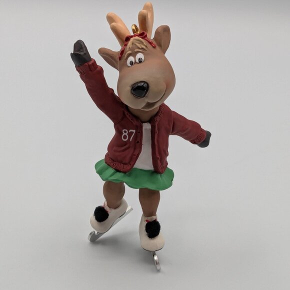 Hallmark Keepsake Reindeer Champs Dancer 1987, 2nd in the Reindeer Champs Series - Picture 3 of 11